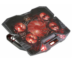 EVOLVEO ANIA 5R červená / chladicí podstavec pro notebooky 11" - 15.6" / 5 ventilátorů / LED podsvícení / USB