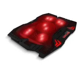 EVOLVEO ANIA 5R červená / chladicí podstavec pro notebooky 11" - 15.6" / 5 ventilátorů / LED podsvícení / USB