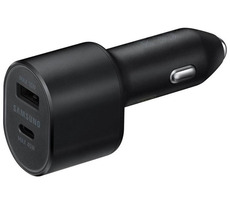 SAMSUNG Dualní rychlonabíječka 45W do auta / USB-C / USB / černá
