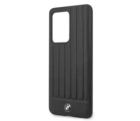 BMW Leather Lines Kryt pro Samsung Galaxy S20 Ultra černá