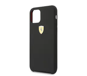Ferrari SF Silikonový Kryt pro Apple iPhone 11 Pro Max černá