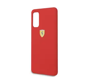 Ferrari SF Silikonový Kryt pro Samsung Galaxy S20 červená