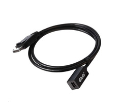 Club3D Kabel Mini DisplayPort 1.4 na DisplayPort 8K@60Hz DSC 1.2 HBR3 HDR Bidirectional (F-M) / 1m