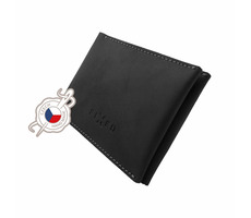FIXED Wallet Kožená peněženka z pravé hovězí kůže (FIXW-SMMW-BK) černá