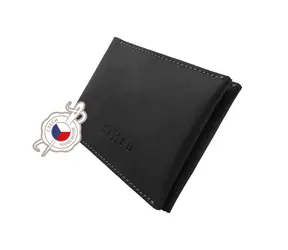 FIXED Wallet Kožená peněženka z pravé hovězí kůže (FIXW-SMMW-BK) černá