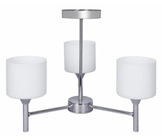 Activejet AJE-MIRA 3P stříbrná / Stropní svítidlo / 3x závit E27 / IP20 / bez zdroje světla