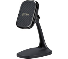 Pitaka MagEZ Mount Qi černá / magnetický držák na smartphone s bezdrátovou nabíječkou / otočný 360°