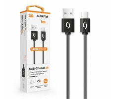 Aligator Datový kabel POWER 3A USB-C 1m černá