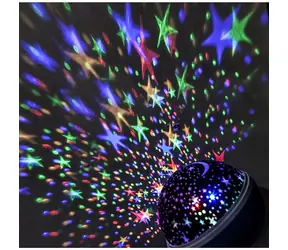 Solight 1V220 LED projekční koule / multicolor / 9 režimů / otáčení / USB / 4x AAA