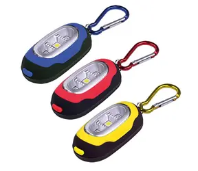 Solight WL114 LED svítilna s karabinou / 3x LED / 2x CR2032 součástí