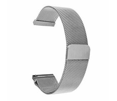 Tactical 640 Loop Magnetický Kovový Řemínek pro Samsung Galaxy Active 2 44mm stříbrná