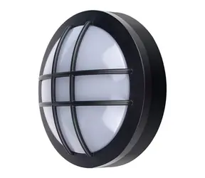 Solight WO753 LED venkovní osvětlení kulaté s mřížkou / 13W / 910lm / 4000K / IP65 / 17cm / černá