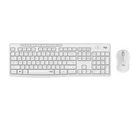 Logitech MK295 Silent bílá / Bezdrátová sada klávesnice a myši / US layout /  USB nanopřijímač