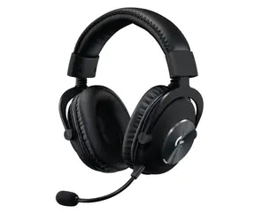 Logitech G Pro X Wireless černá / bezdrátová sluchátka / odnímatelný mikrofon / 50mm měniče / USB LIGHTSPEED přijímač