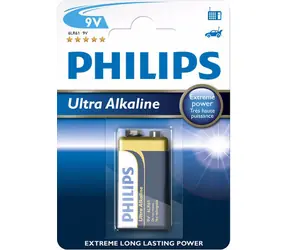 Philips baterie 9V Ultra Alkaline - 1ks / alkalická 9V
