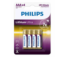 Philips baterie AAA Ultra lithium - 4ks