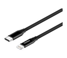 YENKEE YCU 631 USB-C na Lightning kabel černá / délka 1m / 3A