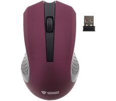 YENKEE Monaco fialová / bezdrátová myš / USB / 1000 DPI / 3 tlačítka