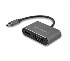 StarTech Multiport video adaptér USB-C na HDMI & VGA šedá / 4K 30Hz 