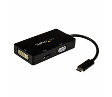StarTech Multiport video adaptér 3v1 černá / VGA / DVI / HDMI / 4K 30Hz