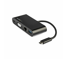 StarTech DKT30CVAGPD dokovací stanice černá / 60W napájení / 1x VGA / 3x USB / 1x RJ-45