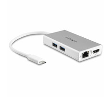 StarTech DKT30CHPDW dokovací stanice bílá / 60W napájení / 1x HDMI / 4x USB / 1x RJ-45
