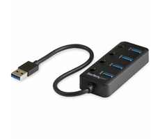StarTech USB 3.0 HUB 4 porty černá / USB-A / 5 Gbs