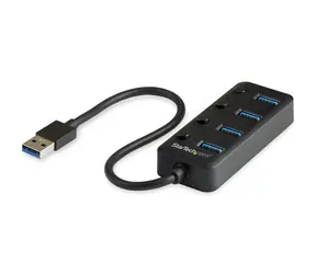 StarTech USB 3.0 HUB 4 porty černá / USB-A / 5 Gbs