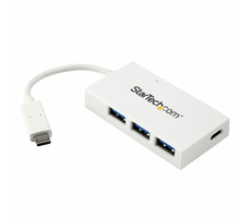 StarTech USB 3.0 HUB 4 porty bílá / 3x USB-A / 1x USB-C / 5 Gbs
