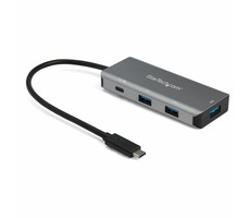 StarTech HB31C3A1CPD3 USB Hub šedá / 100W napájení / 3x USB-A / 1x USB-C / 10 Gbs 