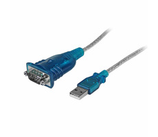 StarTech kabel USB-A na RS232 DB9 (921.6 Kbps) modrá