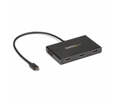 StarTech adaptér USB-C na 3xHDMI černá / Dual 4K 30Hz / Triple 1080p 60Hz / pouze Windows / Thunderbolt 3