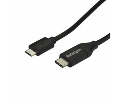 StarTech kabel USB-C na MicroUSB černá / 480 Mbps / Thunderbolt 3 / 1m