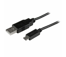 StarTech kabel MicroUSB na USB-A černá / 480 Mbps / 2m