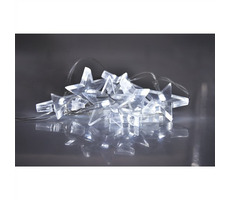 Solight 1V52-W LED vánoční řetěz hvězdy 1.5m / 10x LED / 2x AA / bílé světlo
