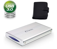 Fantec DB-228U3 stříbrná / rámeček pro 2.5" HDD / SATA / USB 3.0 