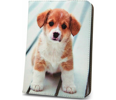 GreenGo Cute Puppy Univerzální pouzdro pro tablety 9-10" 
