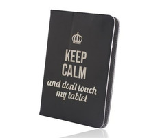GreenGo Keep Calm Univerzální pouzdro pro tablety 9-10" černá
