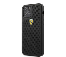 Ferrari On Track Perforated Zadní Kryt pro Apple iPhone 12 & 12 Pro černá