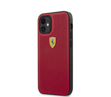 Ferrari On Track Perforated Zadní Kryt pro Apple iPhone 12 mini červená