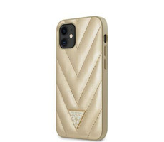 GUESS V Quilted Zadní Kryt pro Apple iPhone 12 mini zlatá