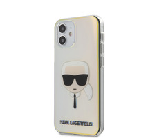 Karl Lagerfeld PC & TPU Head Kryt pro Apple iPhone 12 mini Iridescent