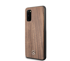 Mercedes Wood Kryt pro Samsung Galaxy S20 hnědá