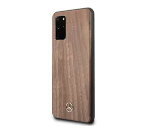 Mercedes Wood Kryt pro Samsung Galaxy S20+ hnědá