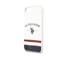 U.S. Polo TPU Tricolore Kryt pro Apple iPhone 8 & SE2020 bílá