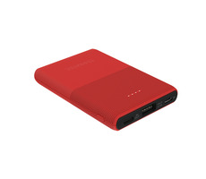 TERRATEC Powebank P50 červená / 5000 mAh / 5V / 2.1A / 1x Micro-USB (vstup) / 1x USB-C / 1x USB-A