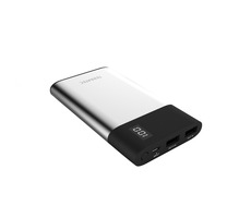 TERRATEC Powebank P80 Slim stříbrná / 8000 mAh / 5V / 2.1A / 1x Micro-USB (vstup) / 2x USB-A