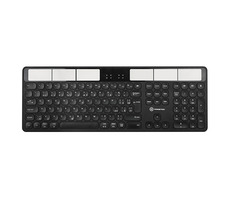 Powerton SolarSlim CZ černá / bezdrátová klávesnice / 2.4 GHz / Bluetooth / CZ layout