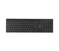 Powerton UltraSlim CZ černá / bezdrátová klávesnice / 2.4 GHz / Bluetooth / CZ layout