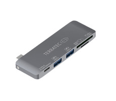TERRATEC Connect C7 USB-C / 2x USB-A 3.0 / 1x USB-C PD (100W) / SD&Micro-SD čtečka